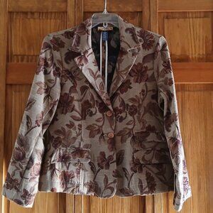 HAVANA JACK'S CAFE multi color blazer sz 14 woman's